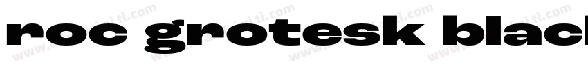 roc grotesk black字体转换